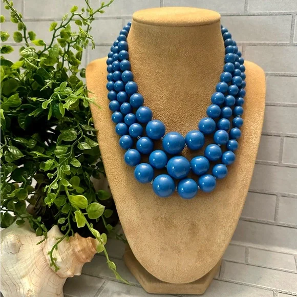 Ceil blue bead necklace - Picture 1 of 5